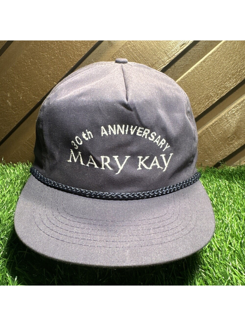 Vintage 1993 Mary Kay 30th Anniversary Rope Hat Cobra Caps Corporate Strapback